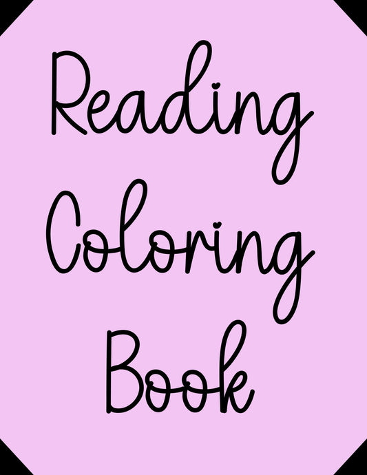 20 Page Reading Coloring Book