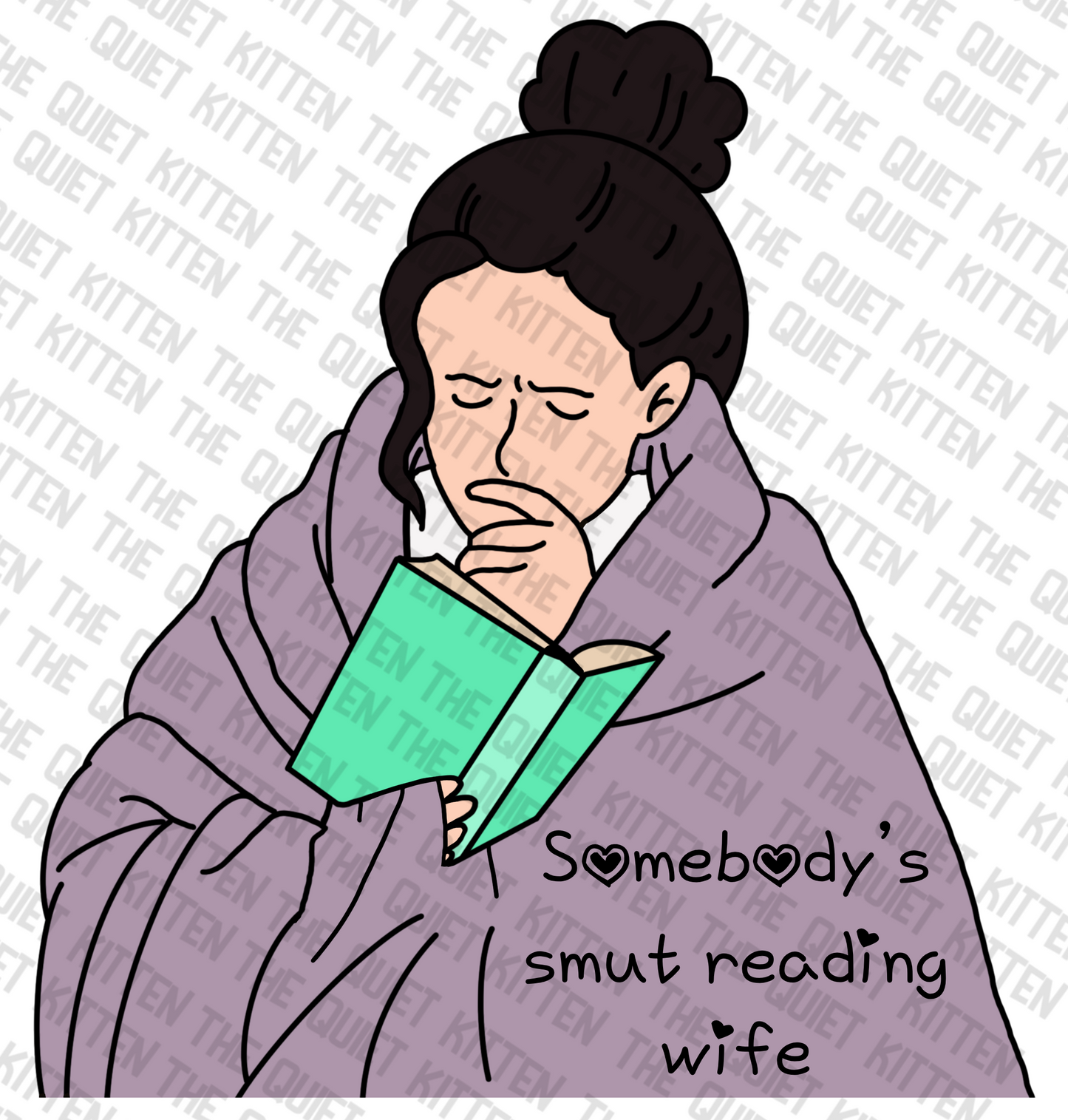 Reading wife Sticker