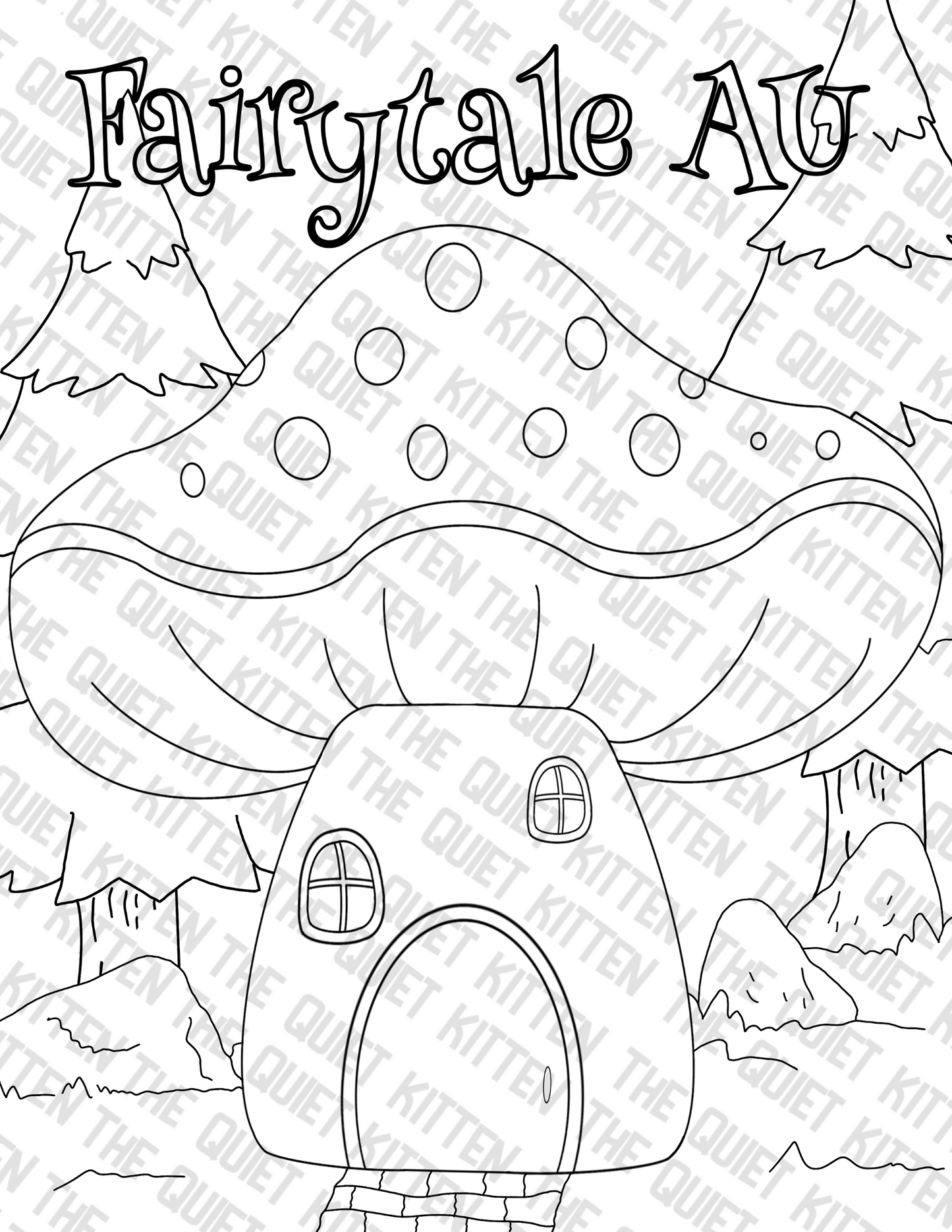 40 page Fanfiction Coloring Book